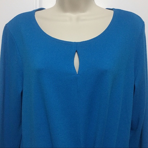 Sunny Leigh Blue Twist Bottom Sweater - Picture 3 of 6